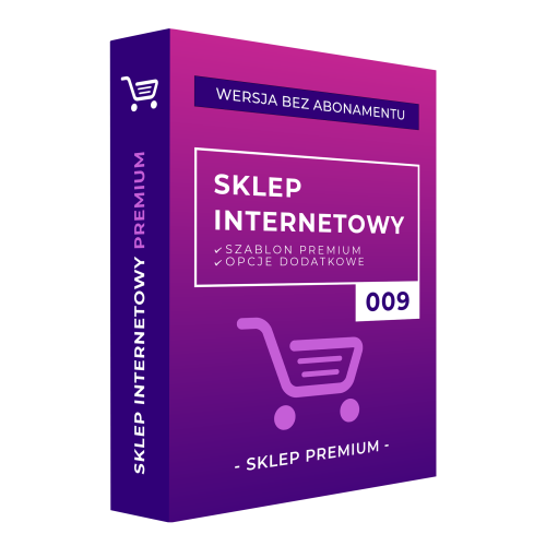 SKLEP INTERNETOWY + Szablon PREMIUM 009 + wybór opcji