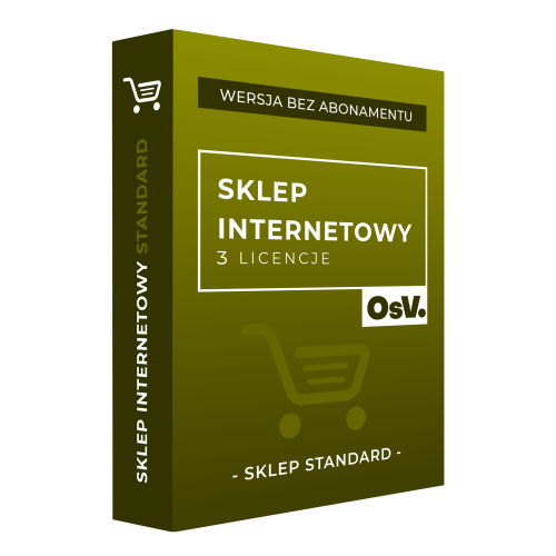 SKLEP INTERNETOWY - 3 Licencje ShopGold KOMFORT + domena, ssl, serwer